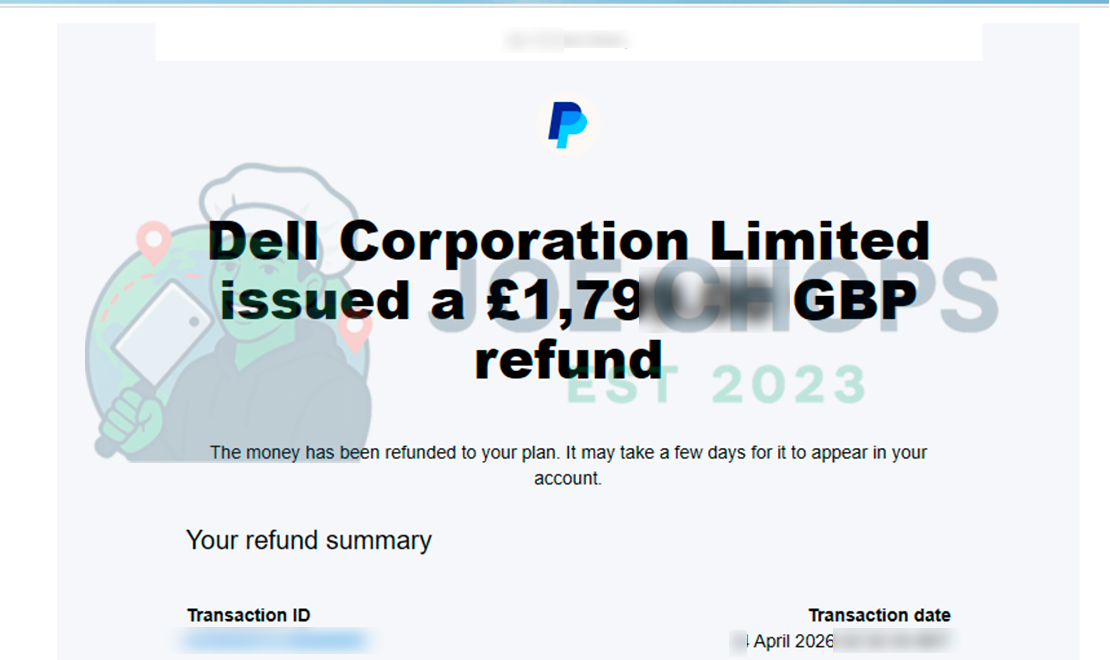 Dell Order Success